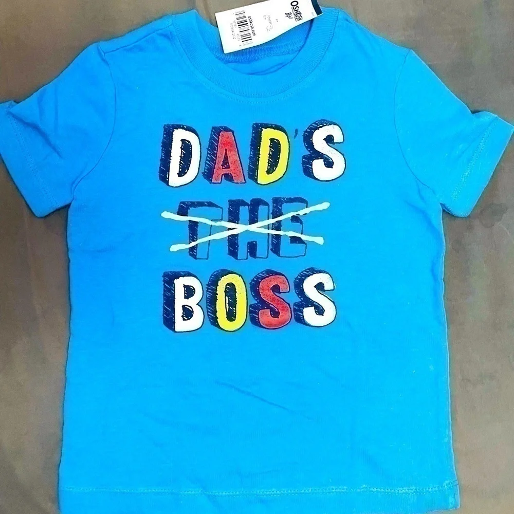 𝅺Oshkosh B’gosh T Shirt Boy Toddler Short Sleeve Graphic Tee Size 12M